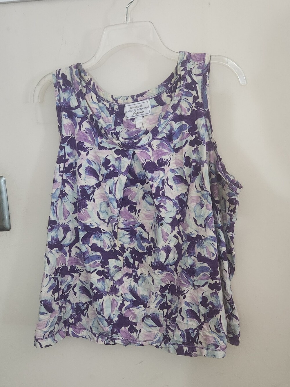 🎉 Purple Floral Pj Top
